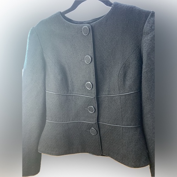 Vintage Women’s Talbots Classic Blazer Black Buttons Size 6 - Picture 3 of 5